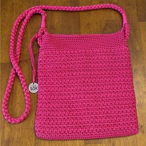 The Sak ~ Lined Crossbody Shoulder Handbag Crochet Purse